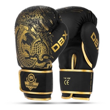 RĘKAWICE BOKSERSKIE SPARINGOWE TRENINGOWE GOLD DRAGON DBX BUSHIDO 16 oz