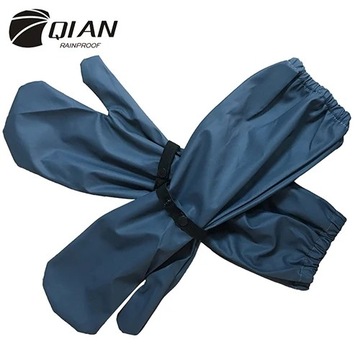 QIAN RAINPROOF New Long PU Waterproof Material Motorcycle Electric Bicycle