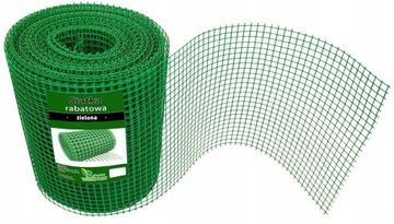 SIATKA PLASTIKOWA rabatowa RABATKOWA OGRODZENIOWA ZIELONA PCV 0,6x10m 60cm