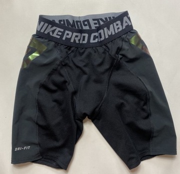 NIKE PRO COMBAT DRI FIT SPODENKI TERMOAKTYWNE SIŁOWNIA BIEGANIE rozmiar S