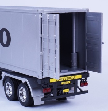 БОЛЬШАЯ МЕТАЛЛИЧЕСКАЯ МОДЕЛЬ VOLVO FH WELLY TIR 1:32 ГРУЗОВИК С ПРИЦЕПОМ ПОЛУПРИЦЕП