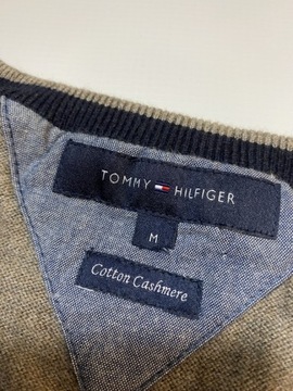 Tommy Hilfiger BAWEŁNA KASZMIR ORYGINALNY SWETER M