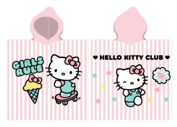 Рушник пончо 55x110 HELLO KITTY 100% бавовна
