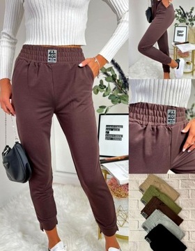 СПОРТИВНЫЕ БРЮКИ, КАРМАНЫ, Эластинка, ЦВЕТ ХЛОПКА, L/XL