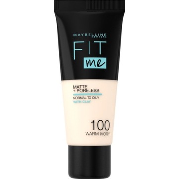 MAYBELLINE Fit Me Matte Poreless матирующая основа для лица 100 Warm Ivory