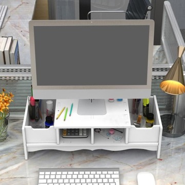 БЕЛАЯ ПОЛКА ДЛЯ МОНИТОРА, НАСТОЛЬНЫЙ ОРГАНАЙЗЕР