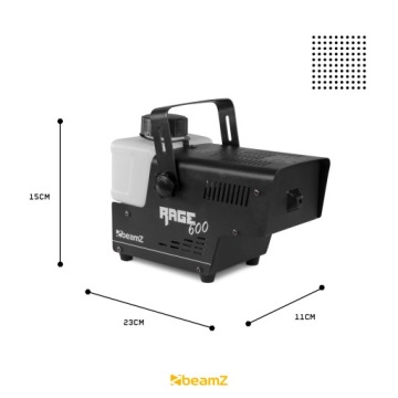 Дымовая генератор 600W Beamz+ пульт дистанционного управления 3M+ 500 мл жидкости- быстрое нагрев