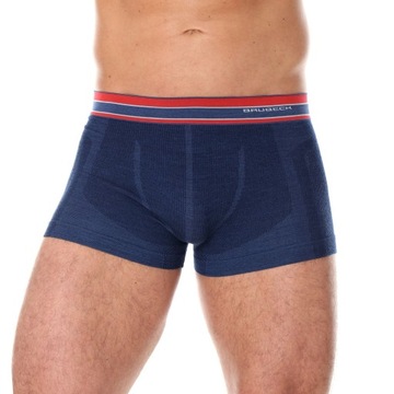 TERMOAKTYWNE BOKSERKI MAJTKI BRUBECK MĘSKIE CIEPŁE WEŁNIANE NA NARTY -L