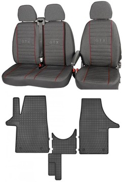 Zestaw Pokrowce Dywaniki VW TRANSPORTER T6 od 2015-2022