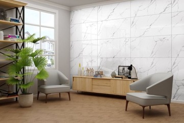 Белый коврик плитка черное нагновение на пол, Wallowego 60x120