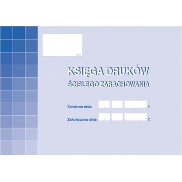 Księga druków ścisłego zarachowania A4 (E)