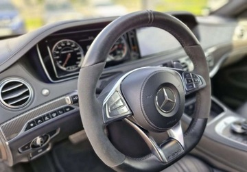 Mercedes Klasa S W222 Limuzyna wersja długa AMG S 63 AMG 585KM 2016 Mercedes-Benz Klasa S 63 AMG 4MATIC L Salon Polska Niski przebieg Desig, zdjęcie 24