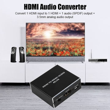 АУДИО-ВИДЕО РАЗДЕЛИТЕЛЬ HDMI-HDMI РАЗЪЕМ 3,5 ММ