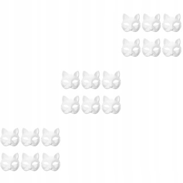 18 шт. пустые маски для кошек, бумажная маска для косплея