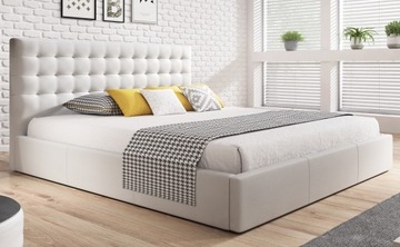 łóżko tapicerowane VIKI 160x200 pojemnik + stelaż