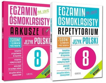 Egzamin ósmoklasisty POL Repetytorium+arkusze GREG