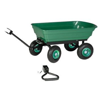 Садовая транспортная тележка, самосвал, 75л, 300 кг, ручная или для трактора
