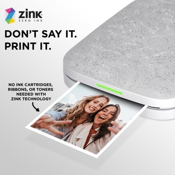 Bluetooth-принтер HP SPROCKET 3x4 дюйма ZINK для мгновенного получения фотографий ТЕЛЕФОН