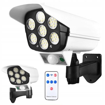 ATRAPA KAMERY LAMPA SOLARNA LED Z CZUJNIKIEM RUCHU OGRODOWA MONITORING