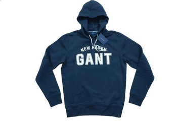 GANT LOGO SWEAT HOODIE BLUZA Z KAPTUREM BAWEŁNA