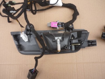 РУЧКИ С ПОДСВЕТКОЙ + БАЛКА AUDI A4 B6 B7 КОМПЛЕКТ ЕВРОПА ЧЕРНЫЙ