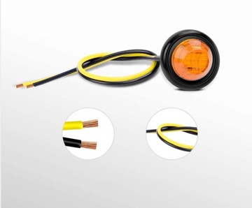 10 светодиодных габаритных фонарей 3LED 12В/24В