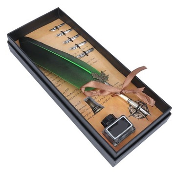 РУЧКА РЕТРО GOUSE ПОГРУЖНОЕ ПИСЬМО ЗЕЛЕНАЯ