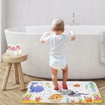 PVC Antypoślizgowa Mata Do Kąpieli Wanny 100x40CM