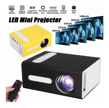 Мини-портативный USB светодиодный проектор 1080p