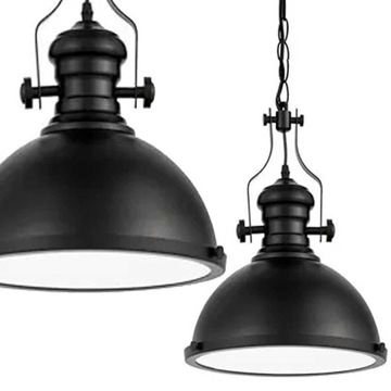 LAMPA SUFITOWA loft WISZACA METAL SZKŁO RETRO