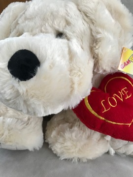 БОЛЬШАЯ ПЛЮШЕВАЯ СОБАКА С СЕРДЦЕМ-ТАЛИСМАН ДНЯ СВЯТОГО ВАЛЕНТИНА 50