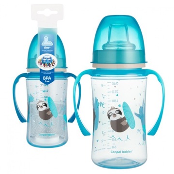 CANPOL KUBEK TRENINGOWY NIEKAPEK Ustnik 240 ml 6+