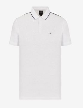 Armani Exchange polo 3KZFFU ZJ9EZ 1100 biały XL