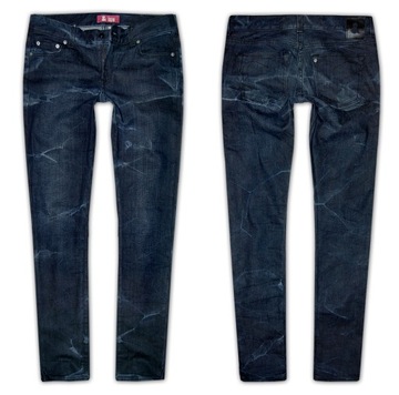 H&M fit squin * JEANSY RURKI 30/34 * jak NOWE