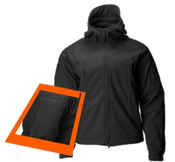 Куртка Softshell в стиле милитари TEXAR Falcon, черная, M