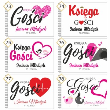 A5 KSIĘGA GOŚCI / 44 strony / Ślub / Wesele