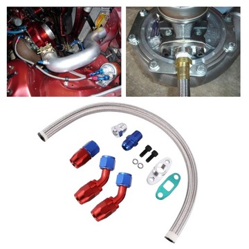 1 Zestaw Króciec Wlotowy Wlotu Oleju Złączka Drena