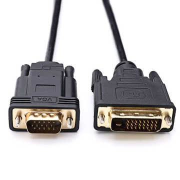 KABEL MONITORA DVI DO VGA O DŁUGOŚCI 1 M