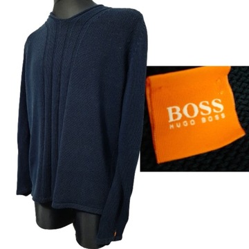 II SWETER BOSS GRANATOWY M/L 40/42