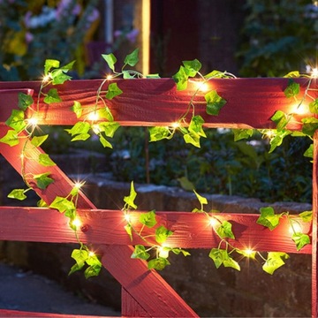 Садовая солнечная гирлянда 100LED 10м плющ