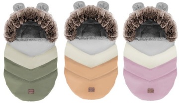 ТЕПЛЫЙ, СТЕГАНЫЙ, РОЗОВЫЙ СПАЛЬНИК ДЛЯ КОЛЯСКИ