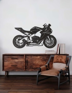 Деревянная картина 3D Honda CBR мотоцикл украшения подарок светодиодный ночник XL