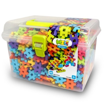 Wafle Klocki konstrukcyjne Meli Basic Box 500 el.