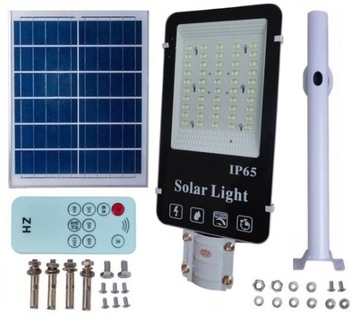 DUŻA LAMPA SOLARNA ULICZNA OGRODOWA ZEWNĘTRZNA MOCNA LED