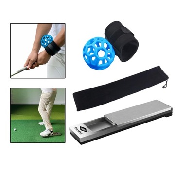Opaska na nadgarstek do trenera swingu golfowego z torbą do przechowywania Lekki golf na prezent