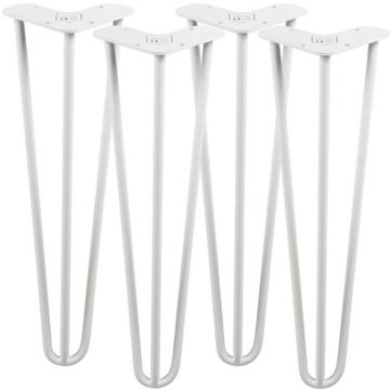 Nogi metalowe meblowe loft 40 cm zestaw 4 szt