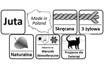 НАТУРАЛЬНАЯ ДЕКОРАТИВНАЯ ДЖУТОВАЯ ВЕРЕВКА за метр 8мм