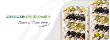 Деревянная полка для вина на 12 бутылок в подарок.