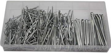 Komplet Zestaw Zawleczek Zawleczki Proste Rozginane 1.5 - 4mm 555 sztuk