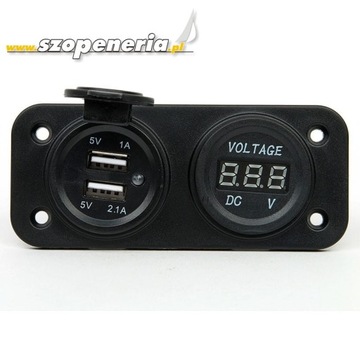 GNIAZDO 2 x USB Z WOLTOMIERZEM